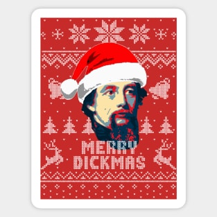 Charles Dickens Merry Dickmas Sticker